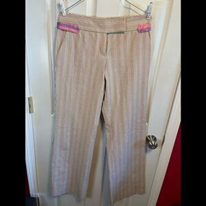 Kuhlman striped wide leg trousers sz 40